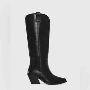 Anine Bing Black Leather Knee-High Boots